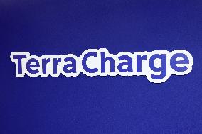 Terra Charge sign and logo